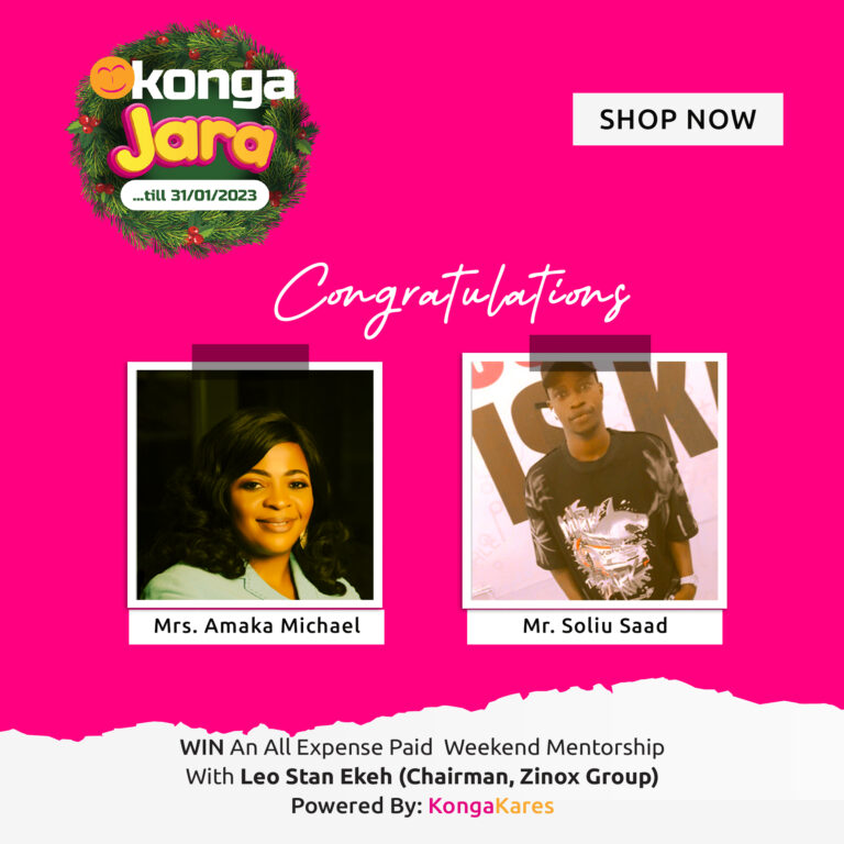 Konga Jara: 2 Slots Left For All-Expense Paid Weekend Mentorship With Ekeh, Zinox Boss