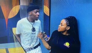 Mmeli  and Mpeleng at the Head Of House lounge