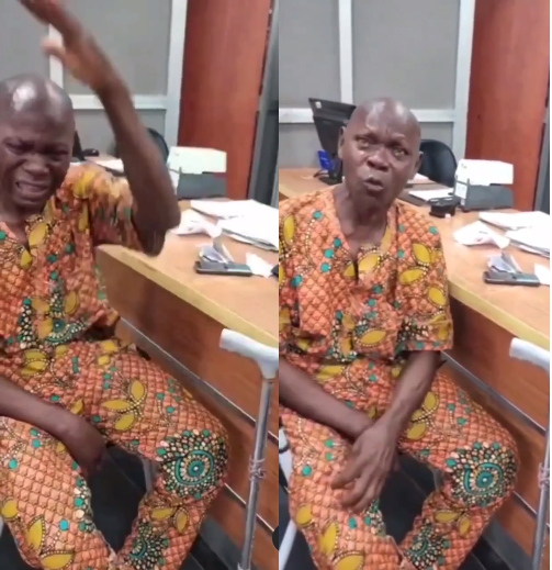 Naira Scarcity: Sick Elderly Man Storms Keystone Bank With Bed, Says He Need Cash For Treatment