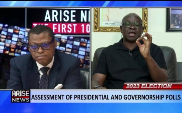 2023 Elections: Watch Moment Arise TV's Rufai Oseni And Ayo Fayose Clashed On Live TV (VIDEO)