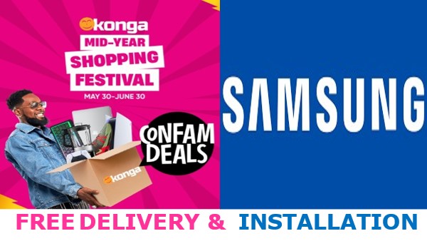 Konga Customers To Enjoy Free Delivery, Installation For Samsung Electronics Products