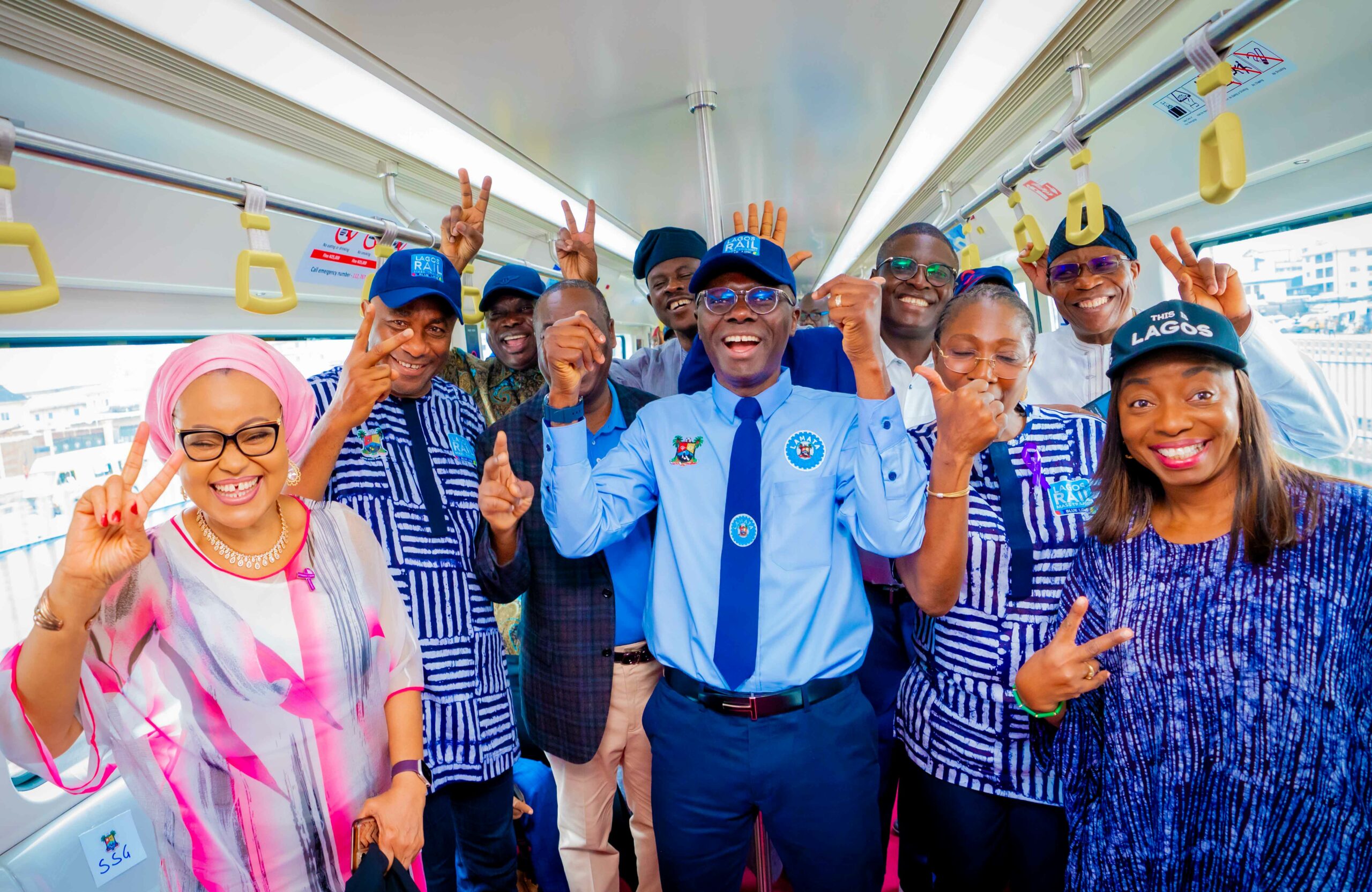 PHOTO NEWS: Sanwo-Olu Inaugurates Blue Line Rail With First Ride