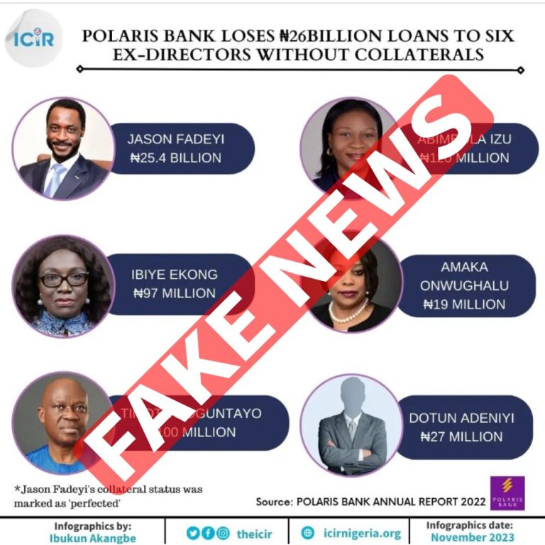 Fact-Checking Story: Polaris Bank Loses N26bn Loans Granted To 6 Ex-Directors Without Collaterals