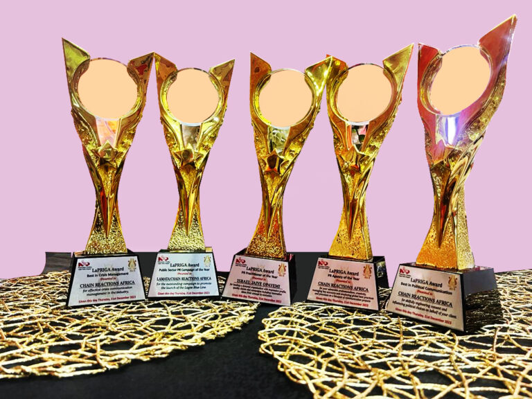 LaPRIGA Awards: Chain Reactions Africa Is Industry’s Best With Five Deserving Recognitions