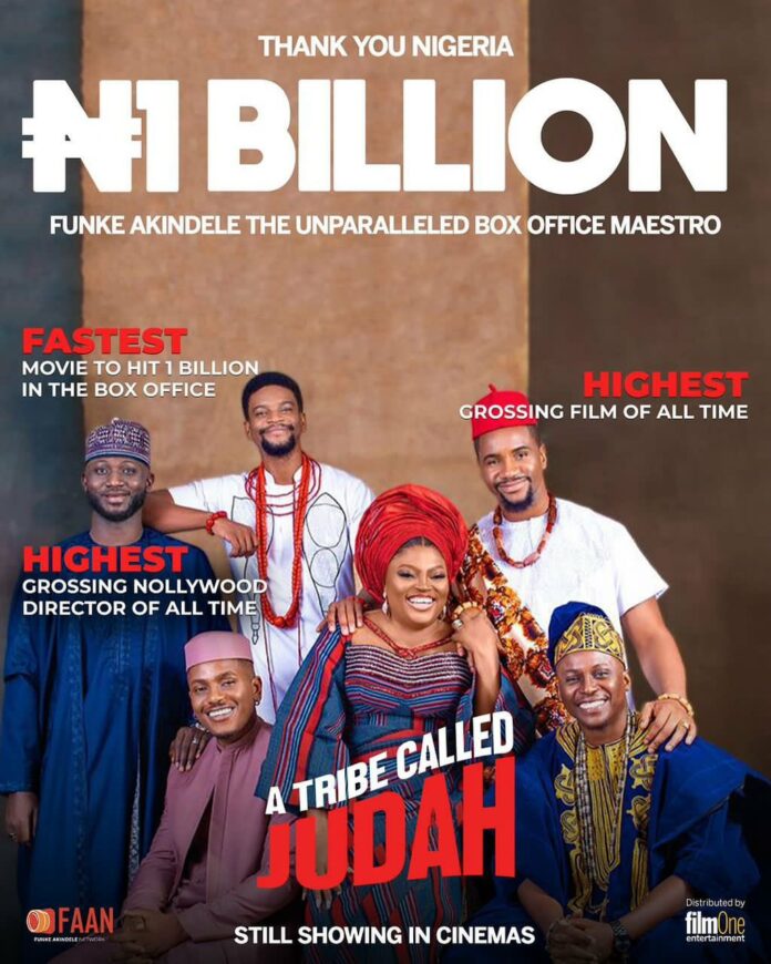 ‘A Tribe Called Judah Makes Cinematic History, Hits N1bn At Box Office ‘A Tribe Called Judah Makes Cinematic History, Hits N1bn At Box Office