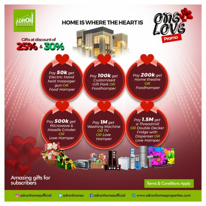 Adron Home Announces Massive ‘Love’ Discount To Celebrate Valentine's Day
