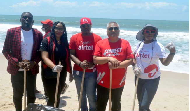 Airtel Employees Embark On Beach Clean-up Exercise