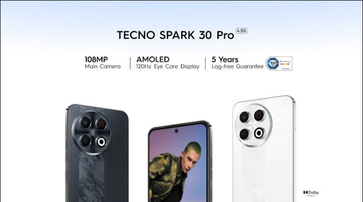 Tecno Hit The Market With TECNO SPARK 30 Pro, Features To Trill Customers