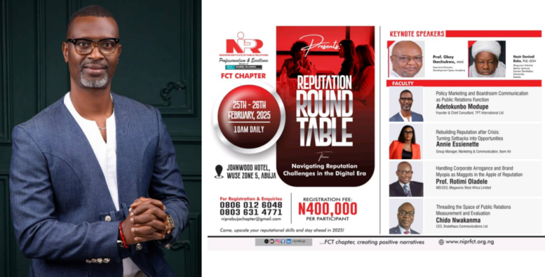 TPT International’s CEO, Adetokunbo Modupe Leads NIPR Discussion On Policy Marketing And Boardroom Communication;