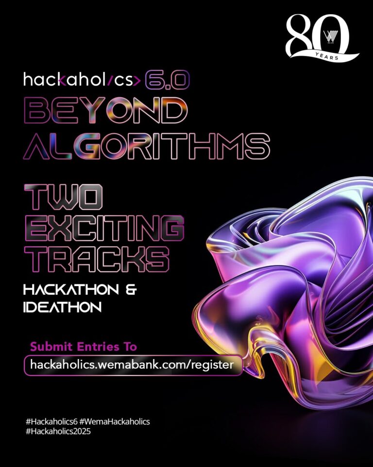 Wema Bank Sets To Champion Creative Economy, Technological Advancements With Hackaholics 6.0