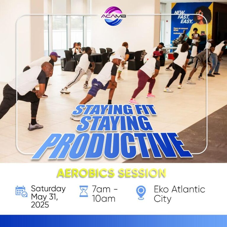 ACAMB Champions Bankers Wellness With Aerobics Fitness Session