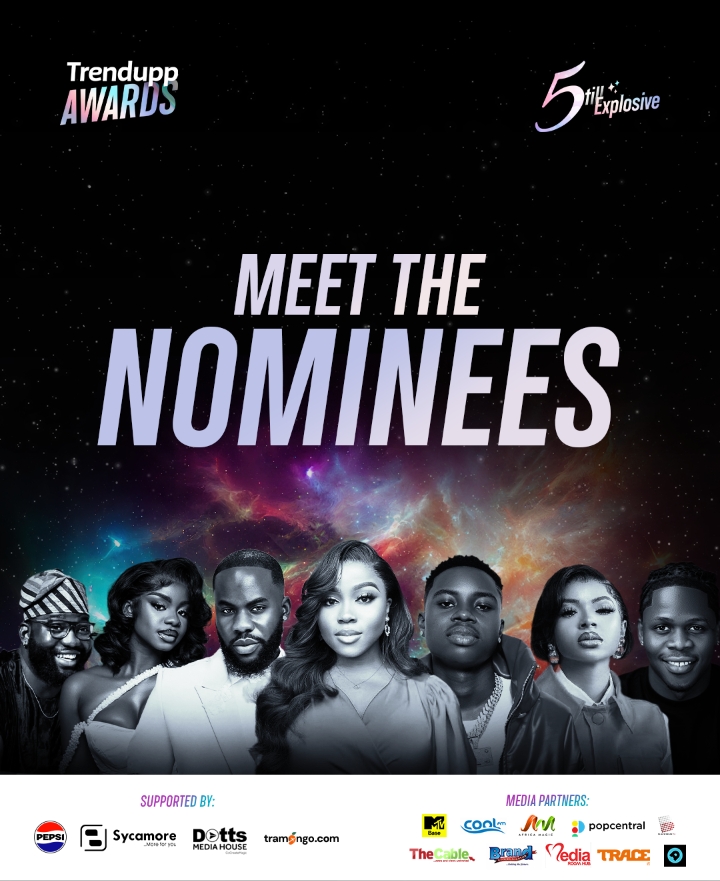 VeeKee James, Folagade Banks, Aproko Doctor, Peller Bag Two Nominations Each For Trendupp Awards 2025