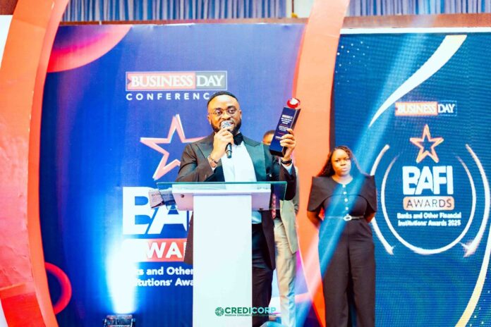 Uzoma Nwagba, MD&CEO of CREDICORP CREDICORP Named “Credit Access Company Of The Year” At The 13th BusinessDay BAFI Awards