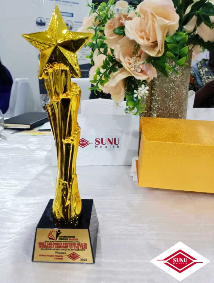 SUNU Health Clinches “Most Customer-Focused Health Insurance Company Of The Year” Award