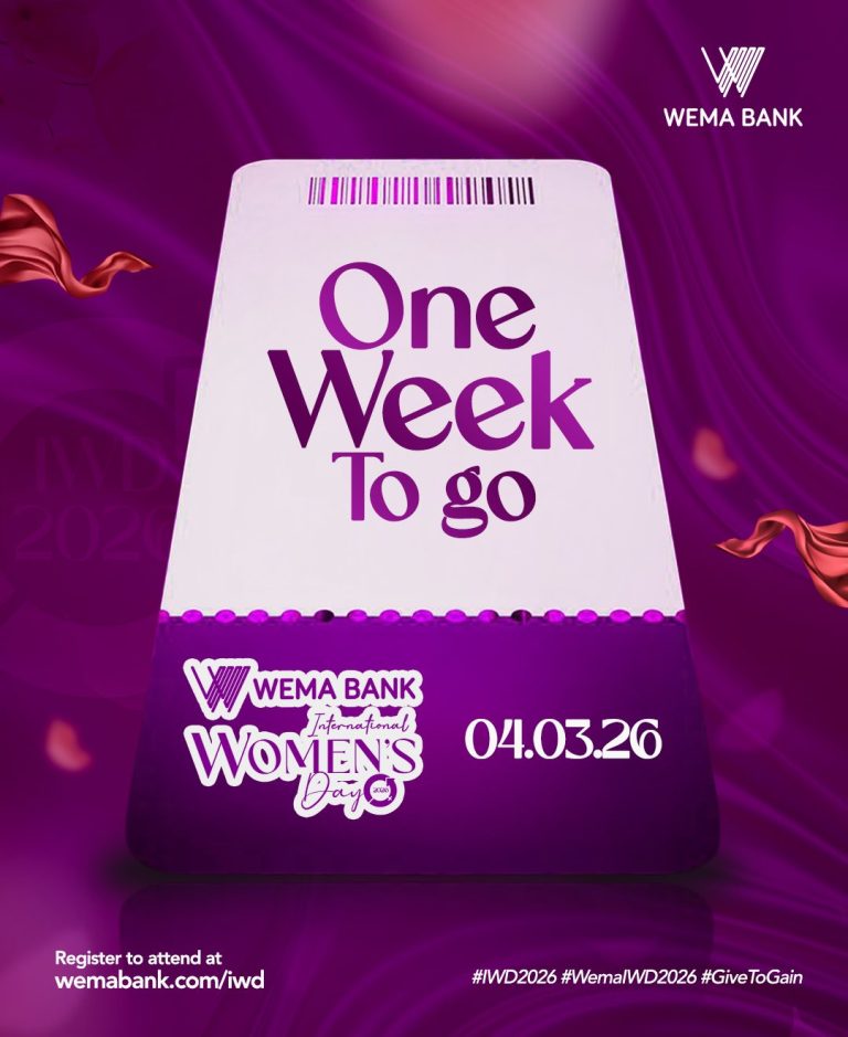 Wema Bank Announces 2026 International Women’s Day Celebration With Focus On Empowering Women