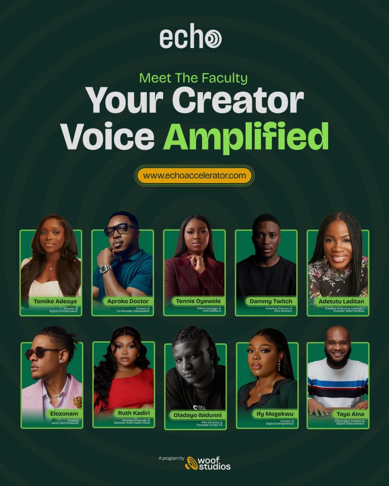 Tayo Aina, Tomike Adeoye And Dammy Twitch To Lead ECHO Creator Accelerator As Free Registration Nears Deadline