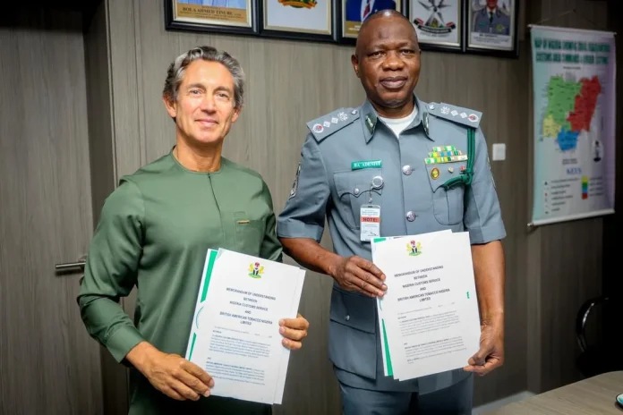 Customs And BAT Nigeria Seal Anti-Smuggling Pact To Protect Legitimate Tobacco Trade