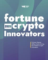 Yellow Card Earns Spot On Fortune Crypto Innovators List In Major 2026 Global Recognition