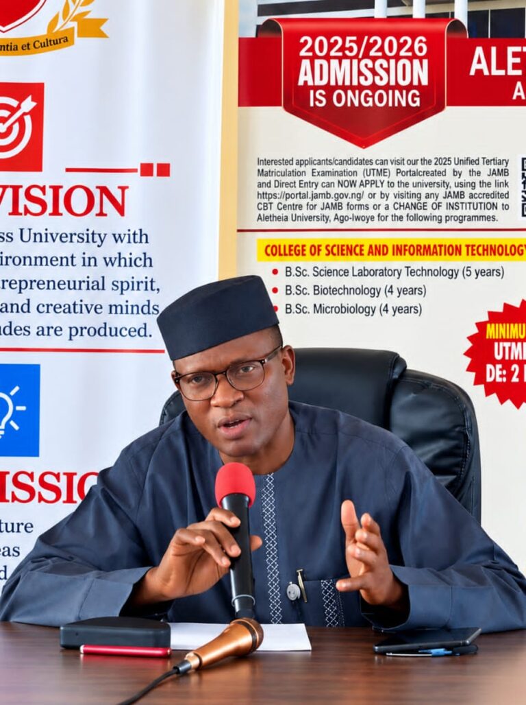 Aletheia University Secures Full NUC Licence, Targets 1,000 Students